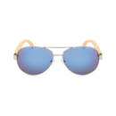 aviator sunglasses with bamboo legs