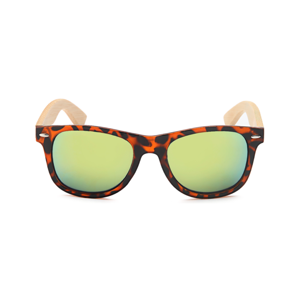 wayfarer sunglasses with bamboo legs