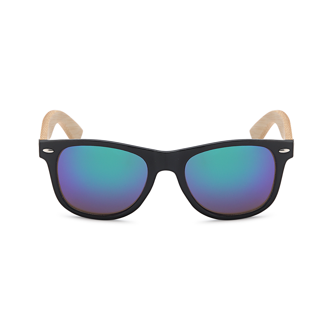 wayfarer sunglasses with bamboo legs