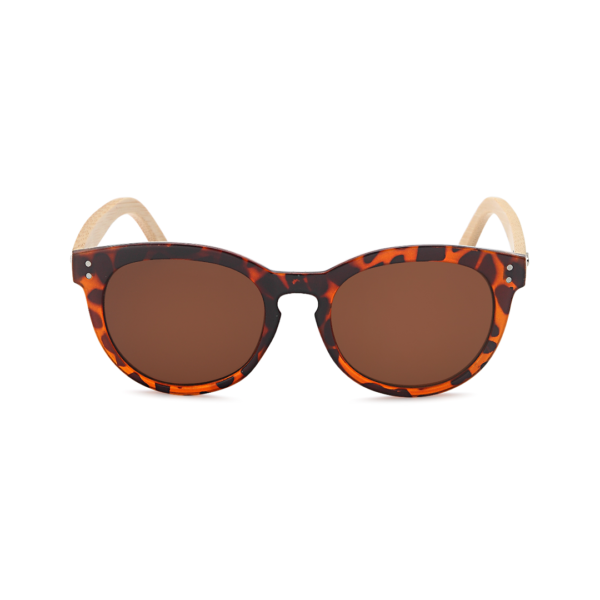 cat eye sunglasses with bamboo legs