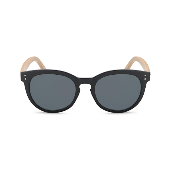 cat eye sunglasses with bamboo legs