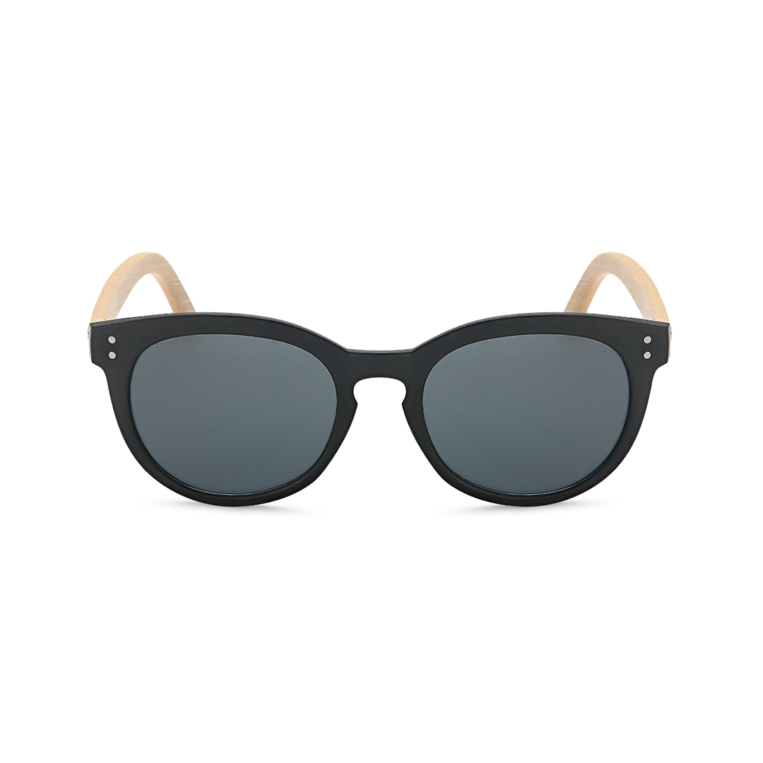 cat eye sunglasses with bamboo legs