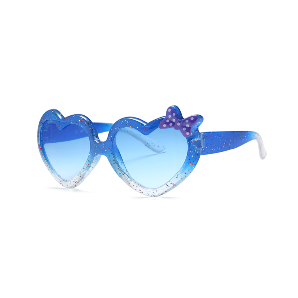 blue kids heart sunglasses