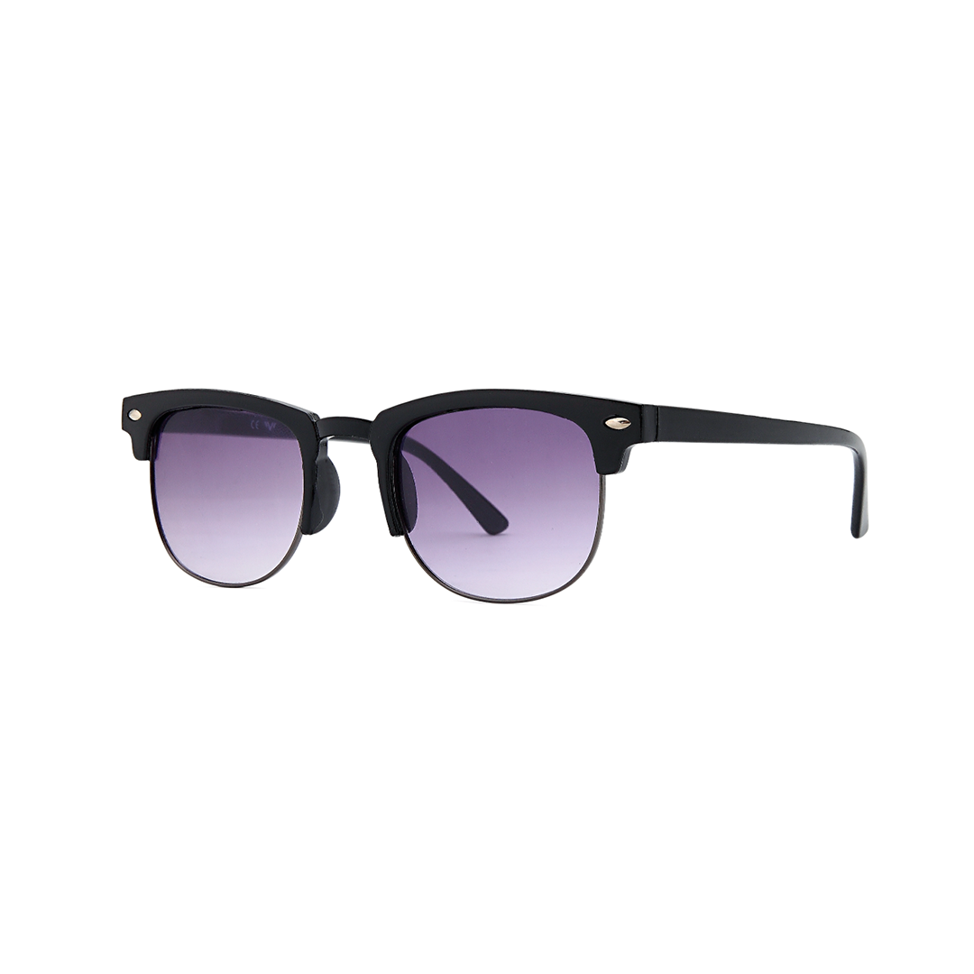 black round trendy kids sunglasses