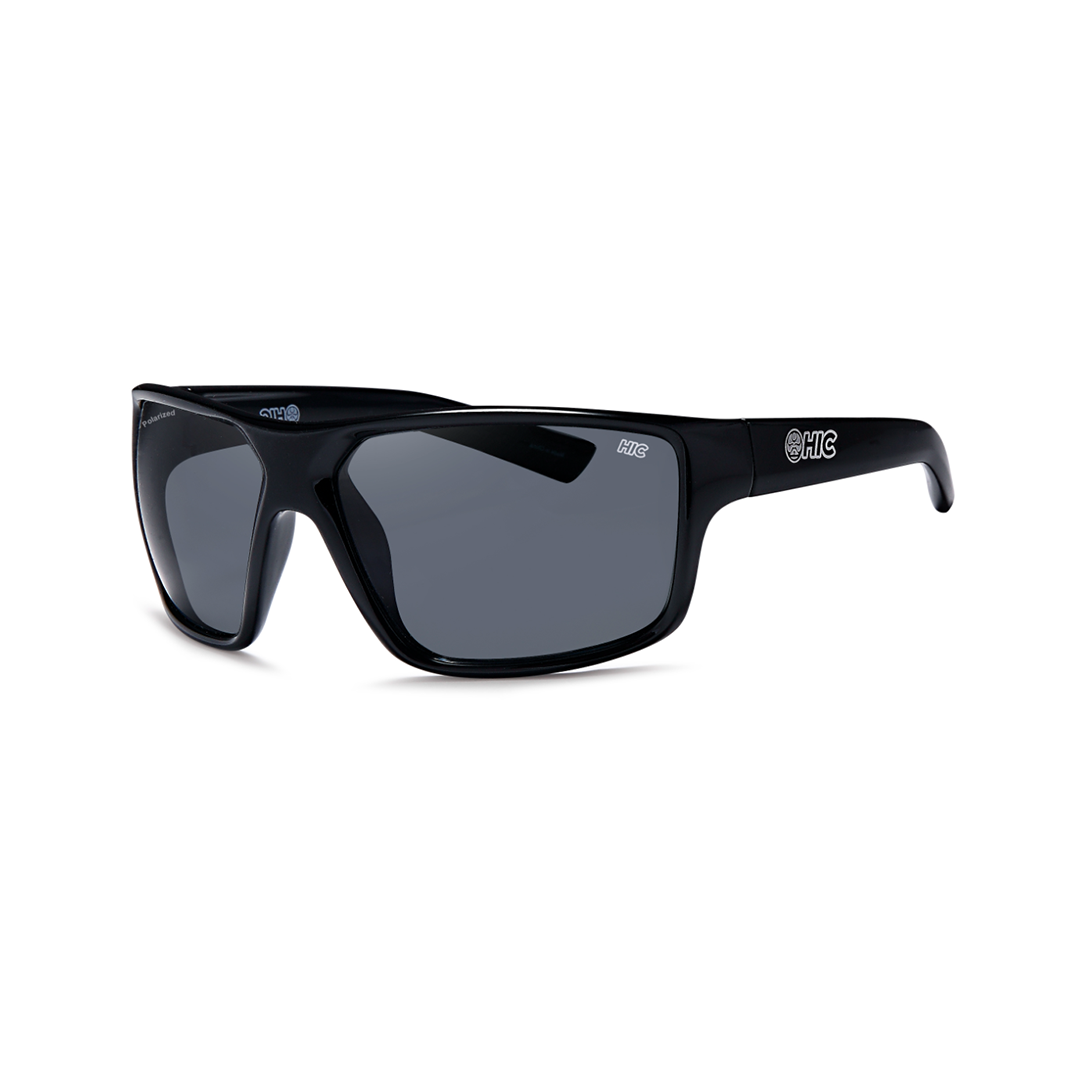 black wrap men's premium polarized sunglasses