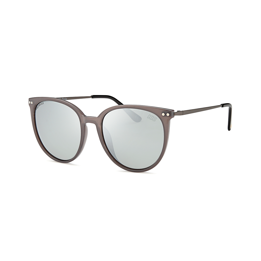 gray women's cat eye premium sunglasses