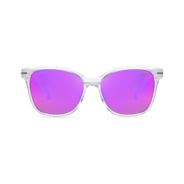 clear purple mirror women's premium polarized sunglasses