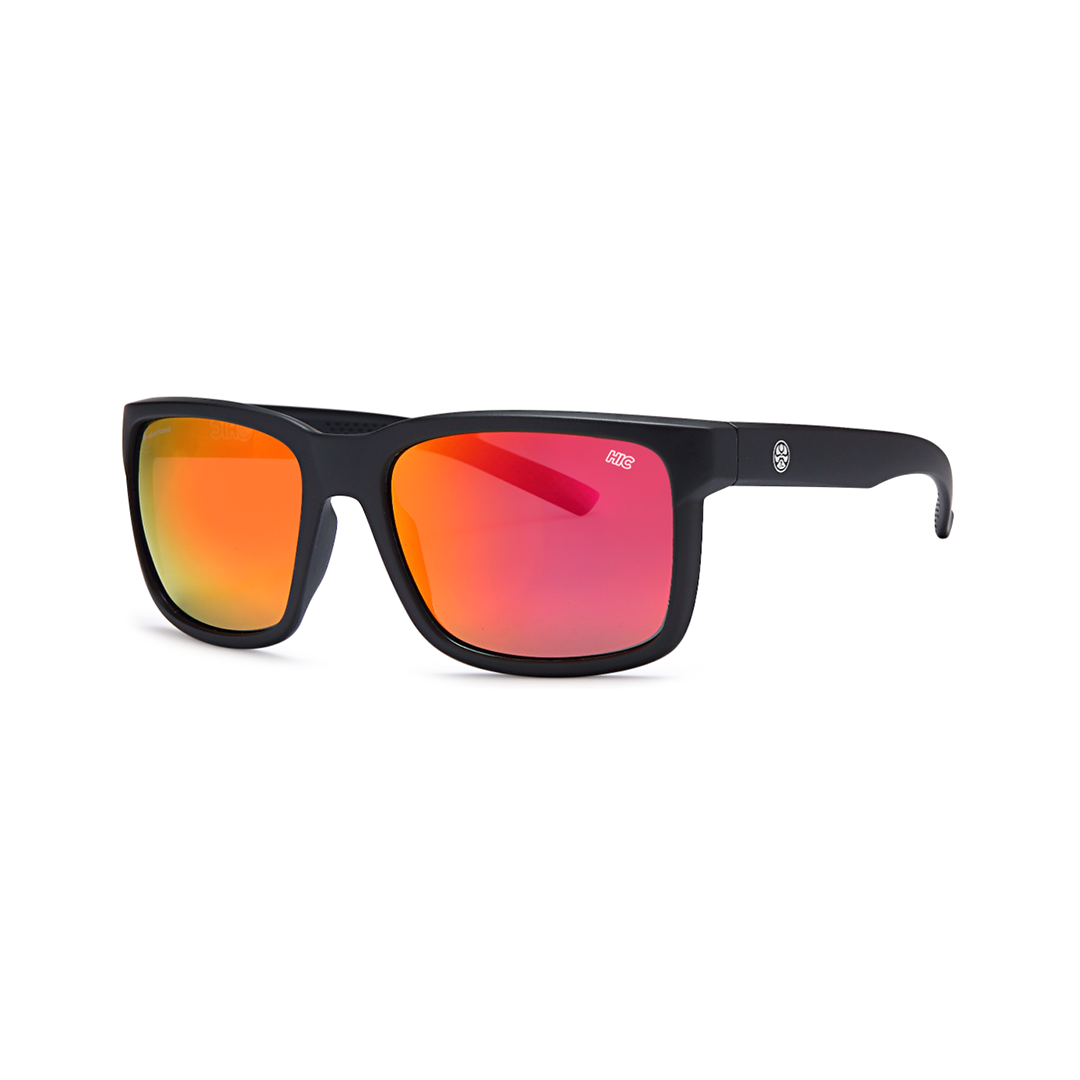 Square black primum polarized sunglasses