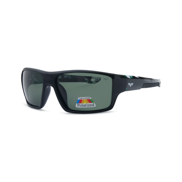 green wrap men's polarized sunglasses