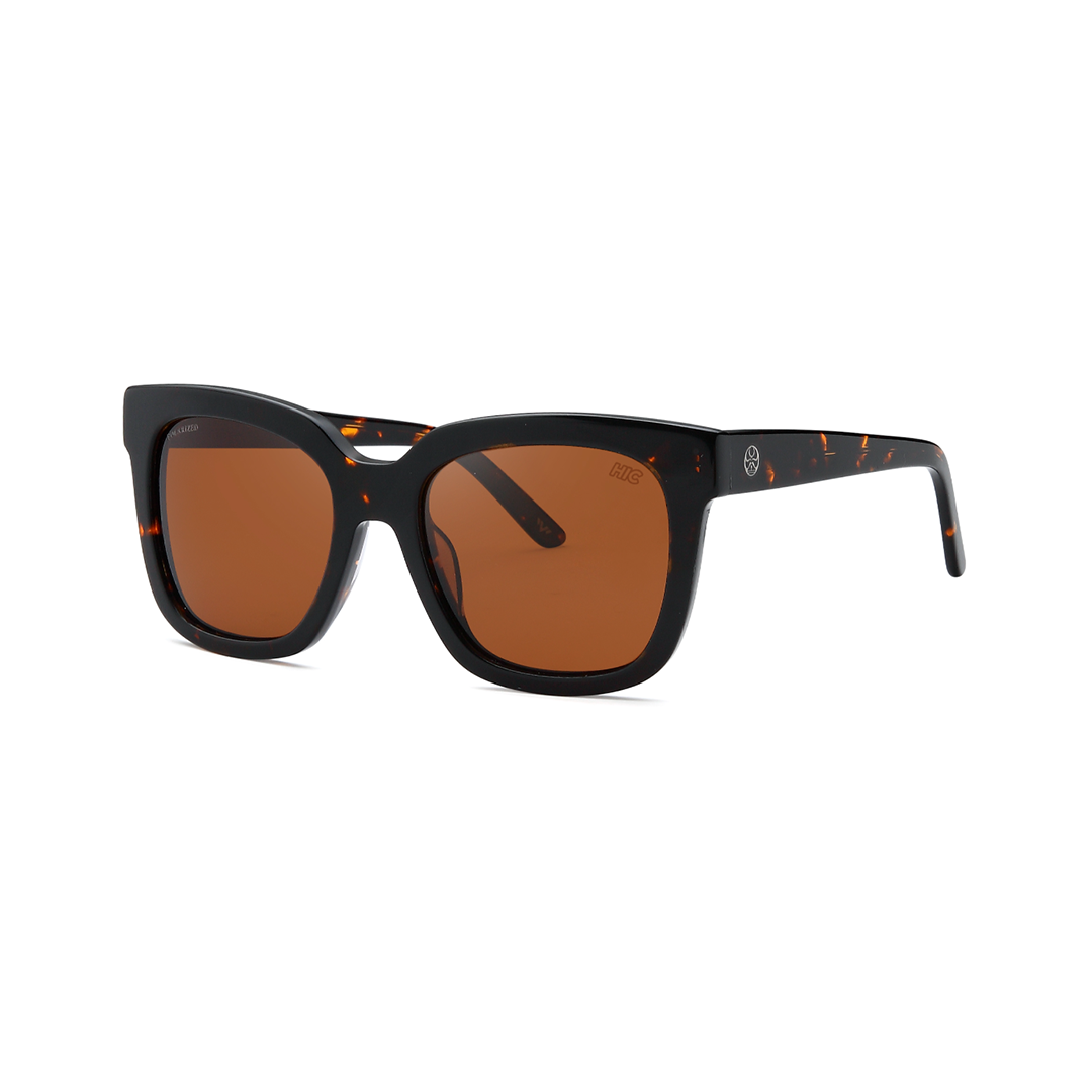 Square tortoise primum polarized sunglasses