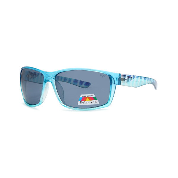 blue wrap polarized sunglasses
