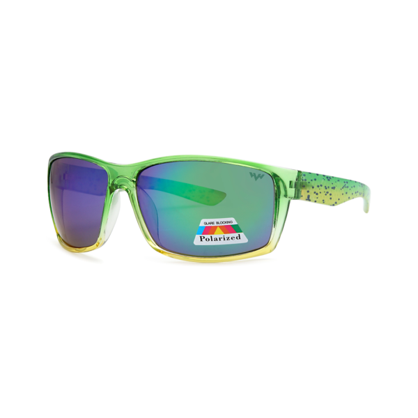 green wrap polarized sunglasses