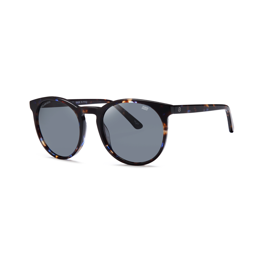 round tortoise premium polarized sunglasses