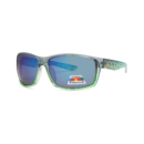 teal fish skin wrap polarized sunglasses