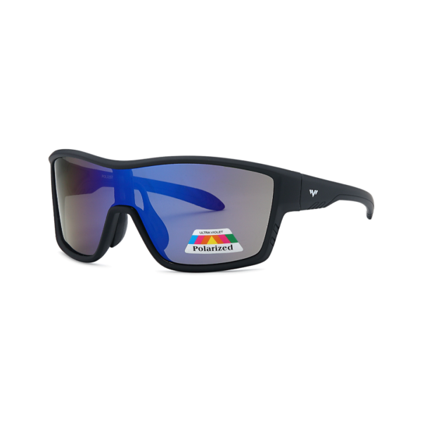 mirror blue shield polarized sunglasses