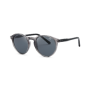 Round grey polarized sunglasses