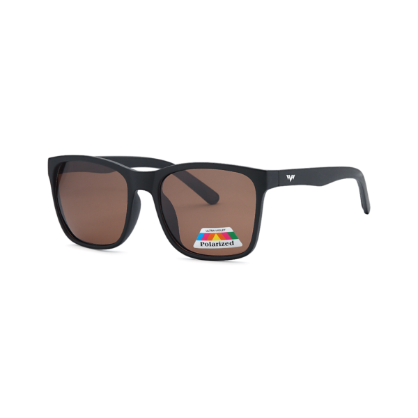 brown square polarized sunglasses