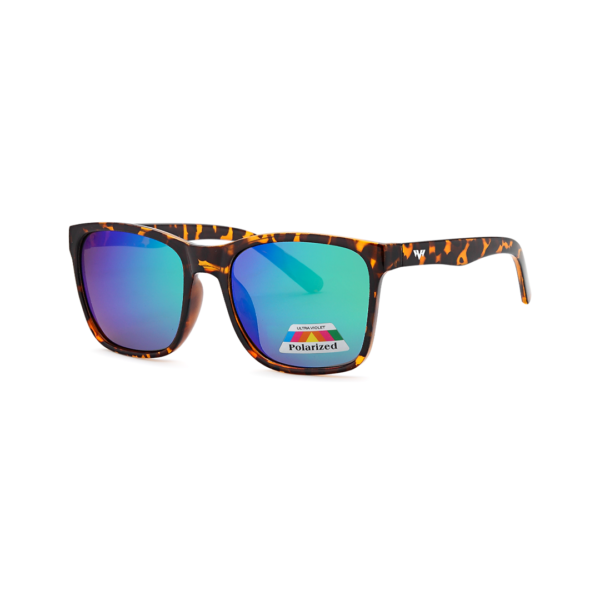 tortoise brown square polarized sunglasses