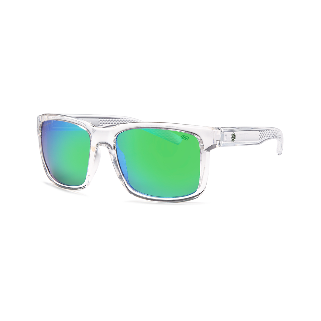 Square clear polarized sunglasses