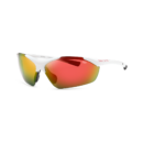 white rimless men's polarized sunglasses