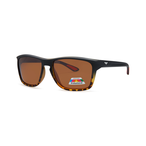 brown square polarized sunglasses
