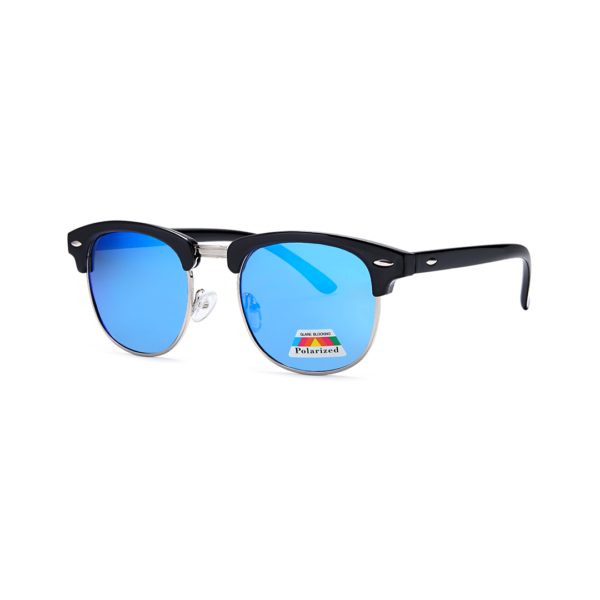 blue clubmaster polarized sunglasses