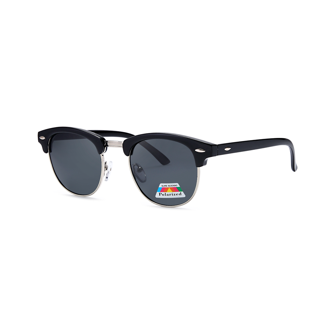 black clubmaster polarized sunglasses