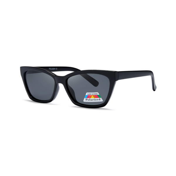 black cat eye women's polarized sunglasses