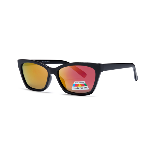 red cat eye women's polarized sunglasses