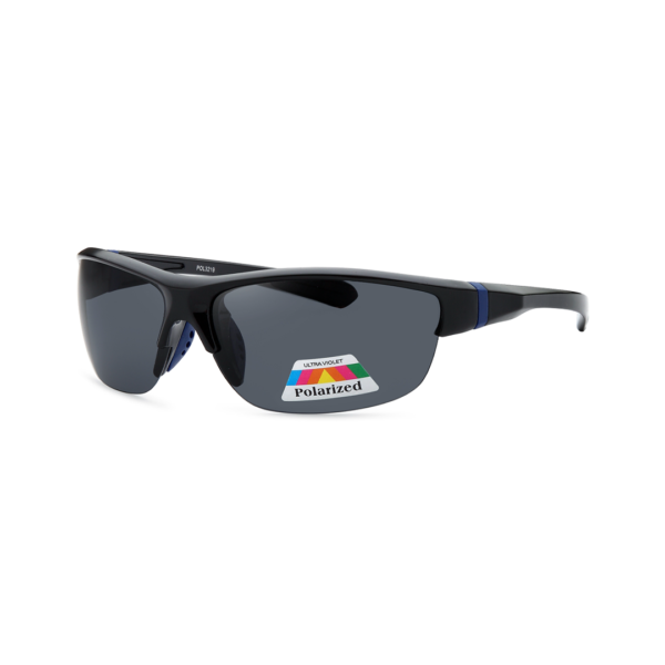 rimless wrap polarized sunglasses