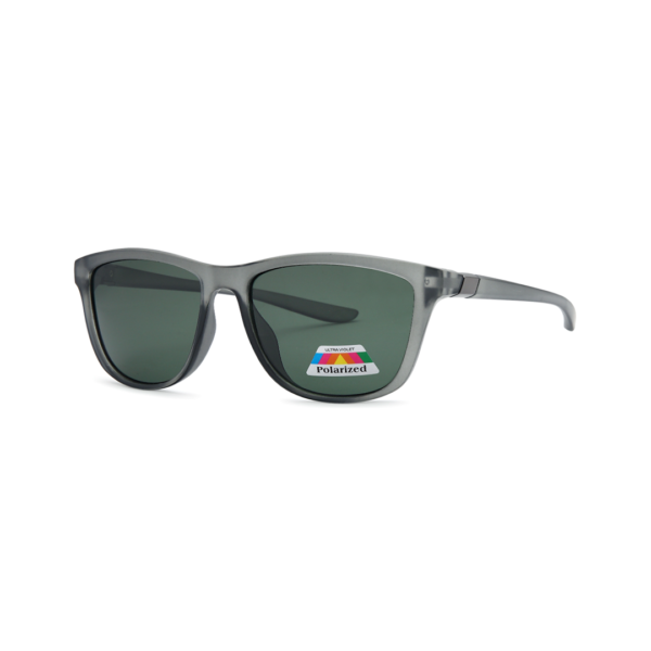 gray women's square polarized sunglasses