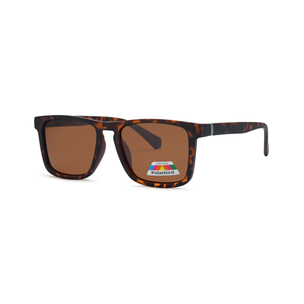 brown square polarized sunglasses