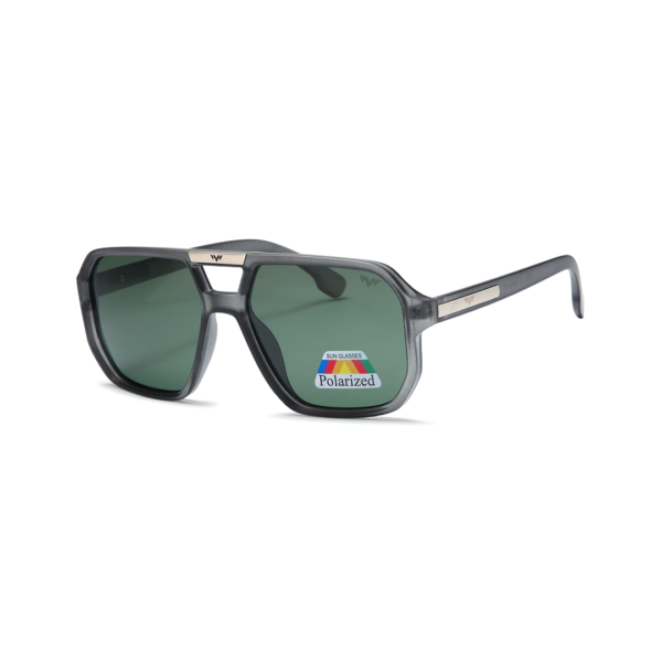 green modern aviator polarized sunglasses