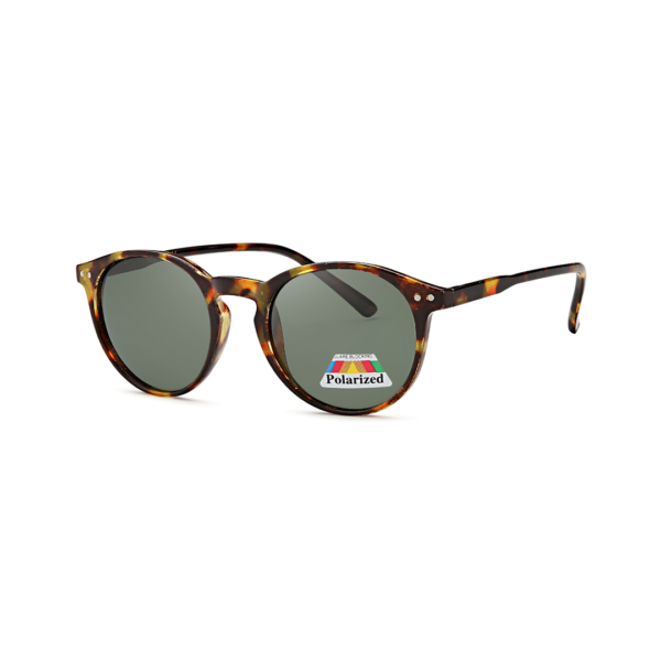tortoise round men's polarized sunglasses