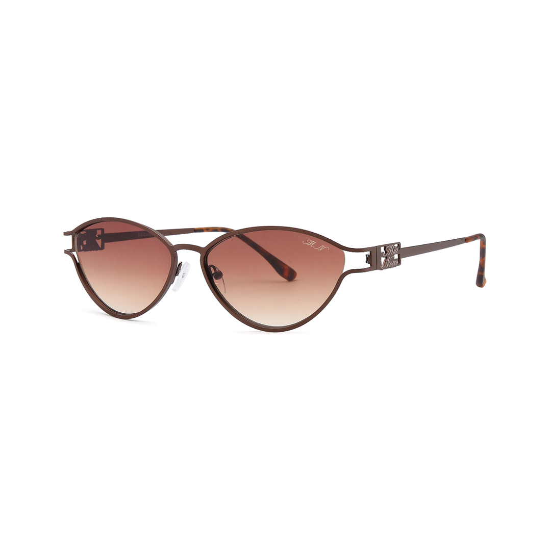 Cat Eye Stainless Steel Sunglasses - 146