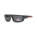 black and orange wrap polarized sunglasses
