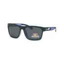 black and blue square polarazied sunglasses