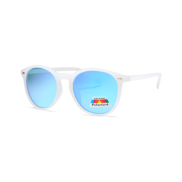 white round women's polarized sunglasses