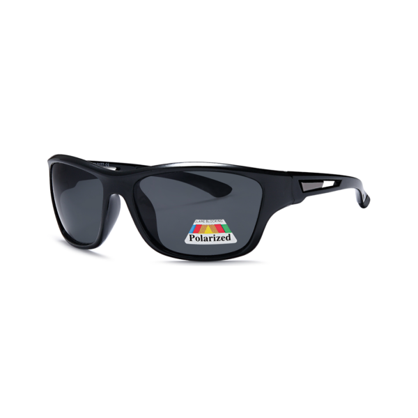 black wrap polarized sunglasses