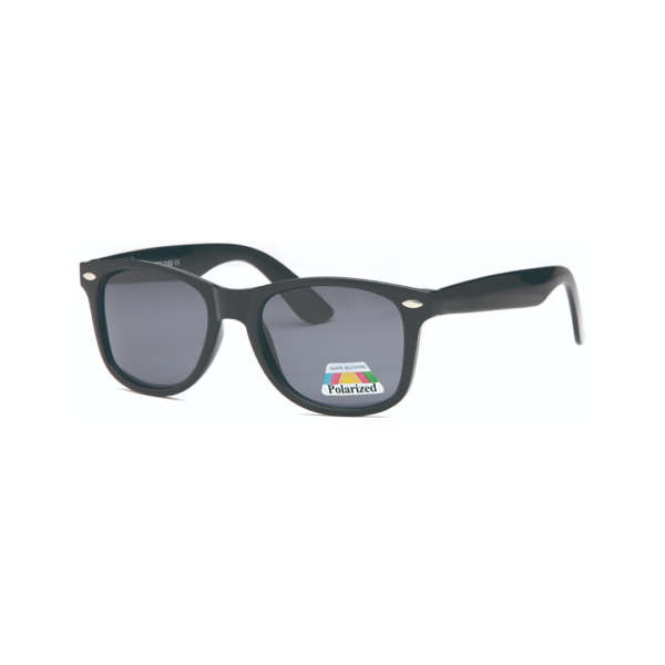 matte black classic wayfarer polarized sunglasses