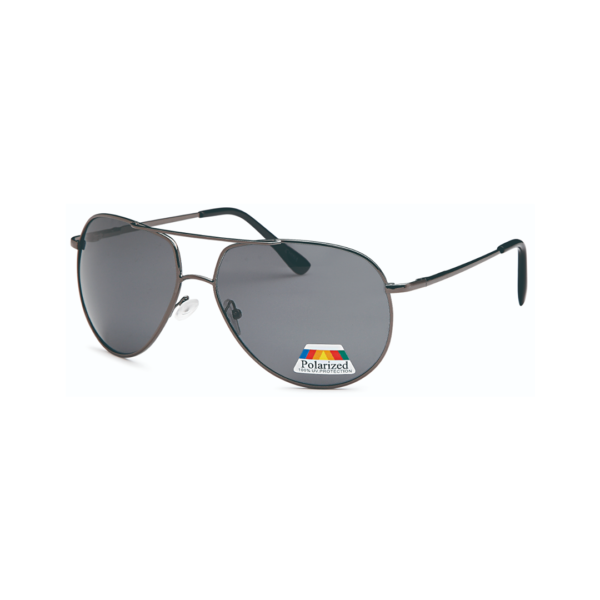 gun metal polarized aviator sunglasses