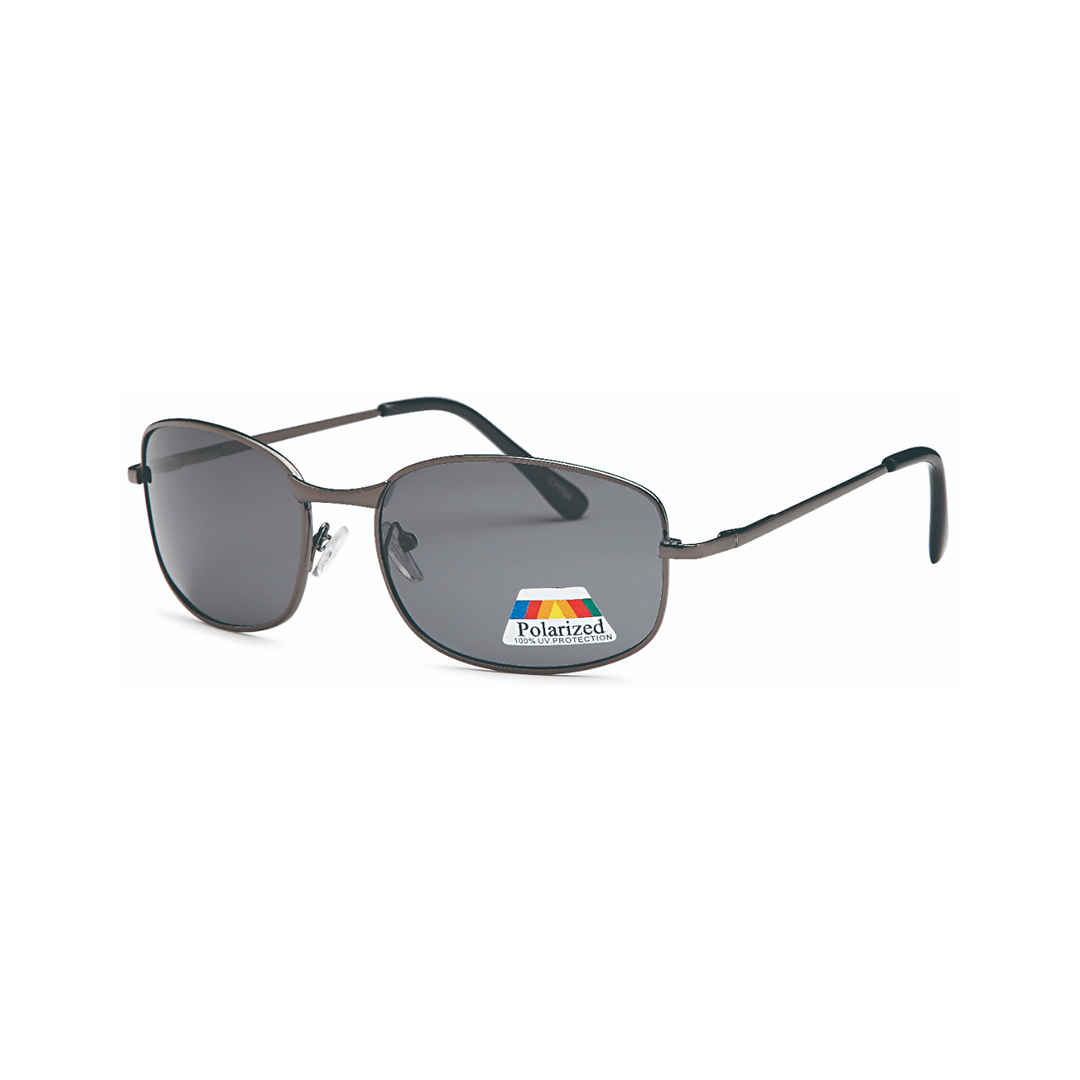 black polarized rectangle aviator sunglasses