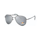 gun metal polarized aviator sunglasses