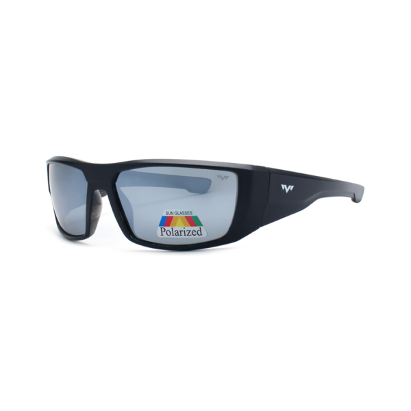 silver wrap men's polarized sunglasses