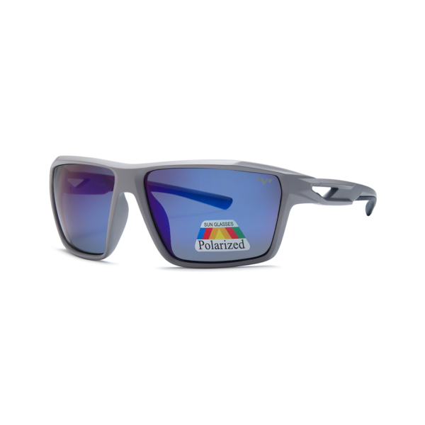gray wrap men's polarized sunglasses