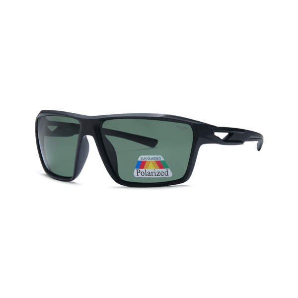 green wrap men's polarized sunglasses