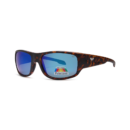 blue mirror wrap men's polarized sunglasses