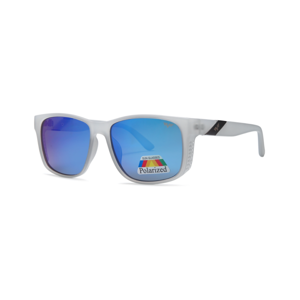 white square men's polarized sunglasses