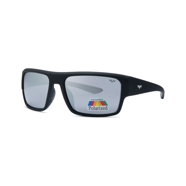 black Men's wrap polarized sunglasses