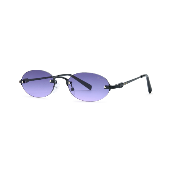 boutique metal small oval women's sunglasses